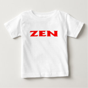 Zen rood baby wit shirt