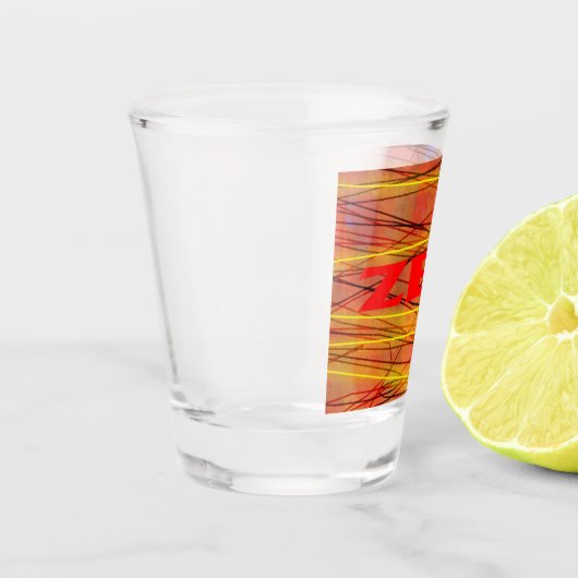 Zen rood draad schot glas (Links)