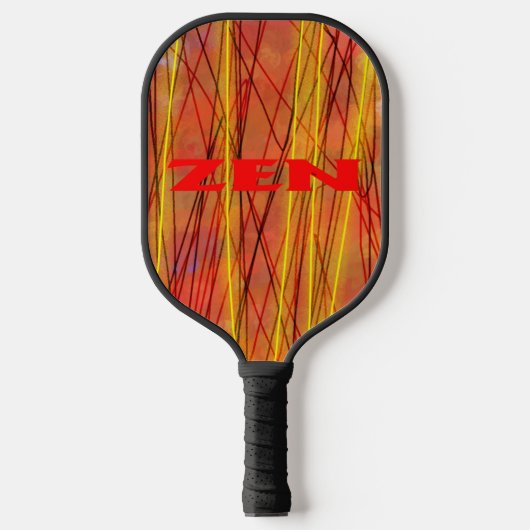 Zen rood draad zwart pickleball paddle (Voorkant)