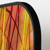 Zen rood draad zwart pickleball paddle (Links Detail)