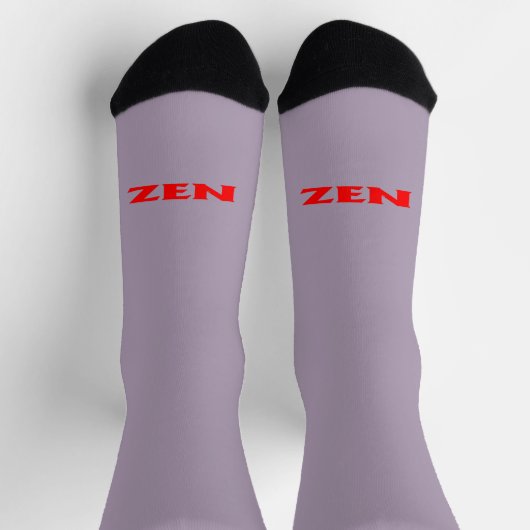 Zen rood grijs inkomende premium sokken (Top)