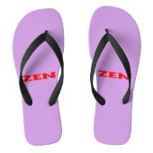Zen rood lila brede teenslippers (Voetbed)