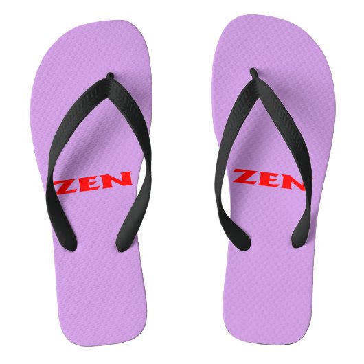 Zen rood lila brede teenslippers (Voetbed)
