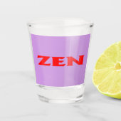 Zen rood lila glas (Voorkant)
