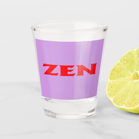 Zen rood lila glas (Voorkant)