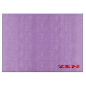 Zen rood lila glassnijplank snijplank (Voorkant)
