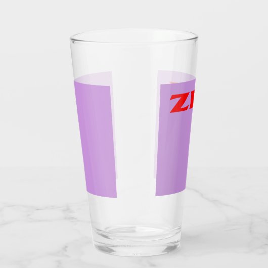 Zen rood lila glazen tumbler (Rechts)
