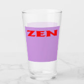 Zen rood lila glazen tumbler (Voorkant)