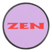 Zen rood lila hockey puck (Voorkant)