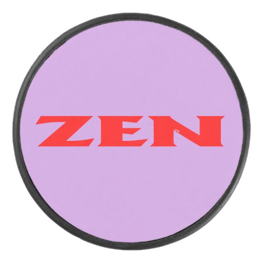 Zen rood lila hockey puck (Voorkant)