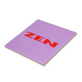 Zen rood lila kleine tegel tegeltje (Zijkant)