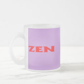 Zen rood lila matte mok (Links)