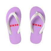 Zen rood lila peuter teenslippers (Voetbed)