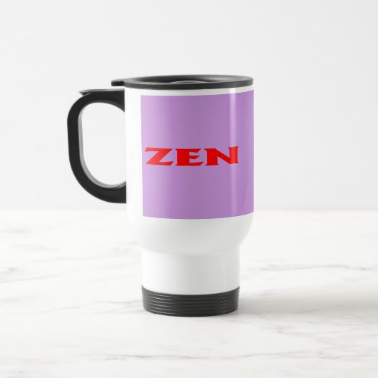 Zen rood lila reismok reisbeker (Links)