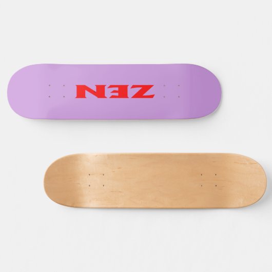 Zen rood lila skateboard (Horizontaal)