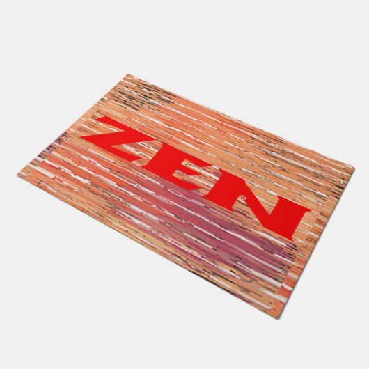 Zen rood riet deurmat (Schuin)