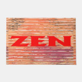 Zen rood riet deurmat (Voorkant)