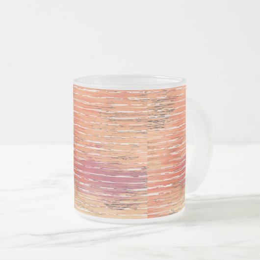 Zen rood riet frosted mok (Voorkant rechts)