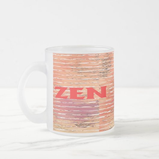 Zen rood riet frosted mok (Links)