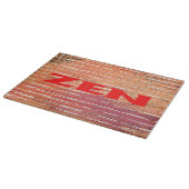 Zen rood riet glas snijplank (Hoek)