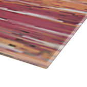Zen rood riet glas snijplank (Hoek)