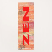 Zen rood riet oefenmat yogamat (Voorkant)