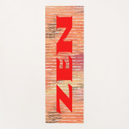Zen rood riet oefenmat yogamat (Voorkant)