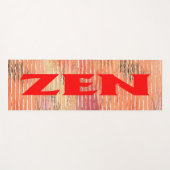 Zen rood riet oefenmat yogamat (Voorkant (horizontaal))
