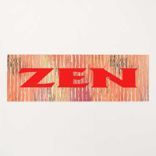 Zen rood riet oefenmat yogamat (Voorkant (horizontaal))