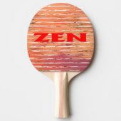 Zen rood riet ping pong paddle tafeltennisbatje (Voorkant)