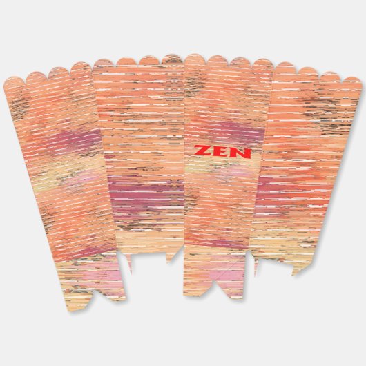 Zen rood riet popcorn dozen bedankdoosjes (Ongevouwen)