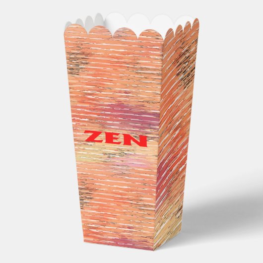 Zen rood riet popcorn dozen bedankdoosjes (Voorkant)