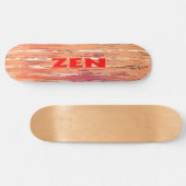 Zen rood riet skateboard (Horizontaal)