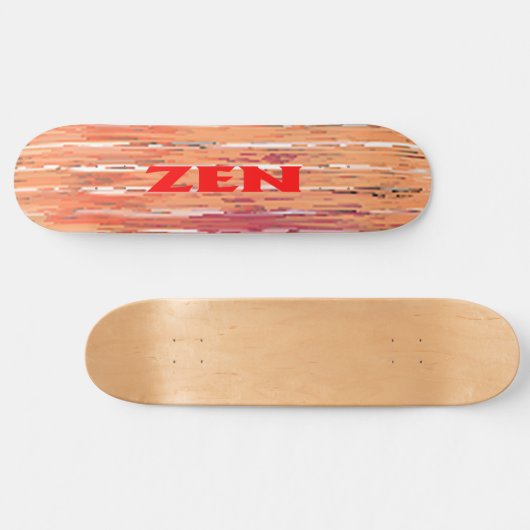 Zen rood riet skateboard (Horizontaal)
