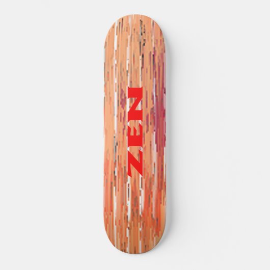 Zen rood riet skateboard (Voorkant)