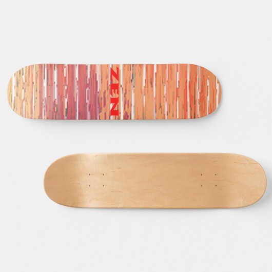 Zen rood riet skateboard (Horizontaal)