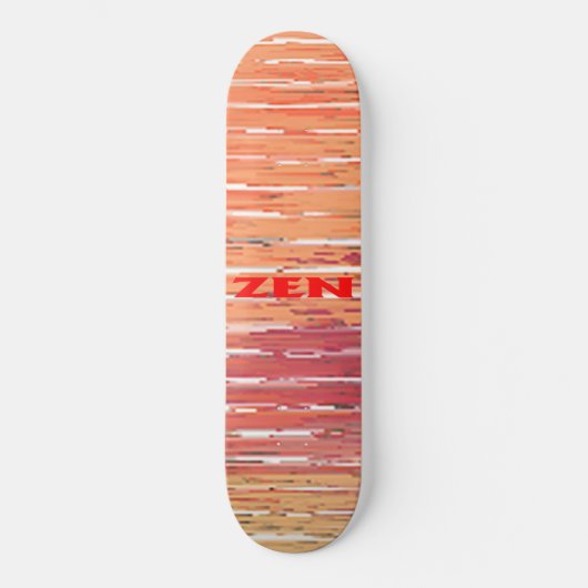 Zen rood riet skateboard (Voorkant)
