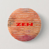 Zen rood riet standaard ronde knop button 5,7 cm (Voorkant)