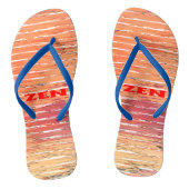 Zen rood riet teenslippers (Voetbed)