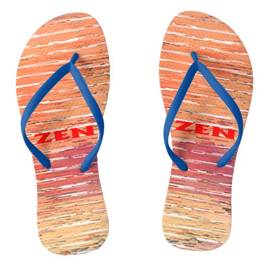 Zen rood riet teenslippers (Voetbed)
