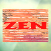 Zen rood riet venster vastklampen raamsticker (Vel 3)