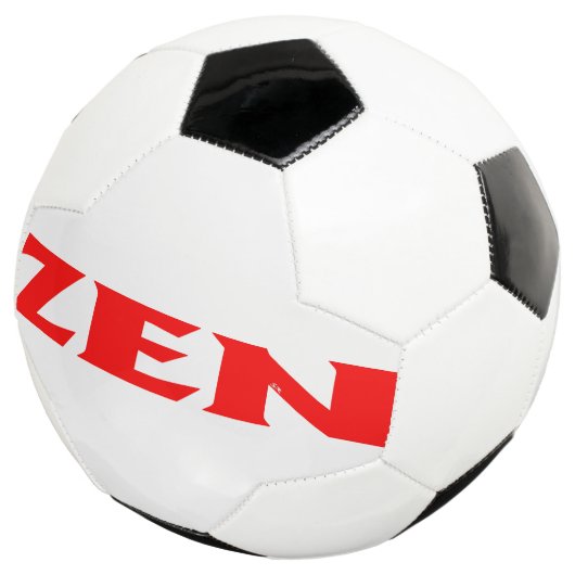 Zen rood voetbal (Drie kwart)