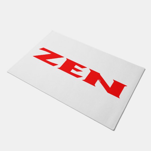 Zen rood wit deurmat (Schuin)