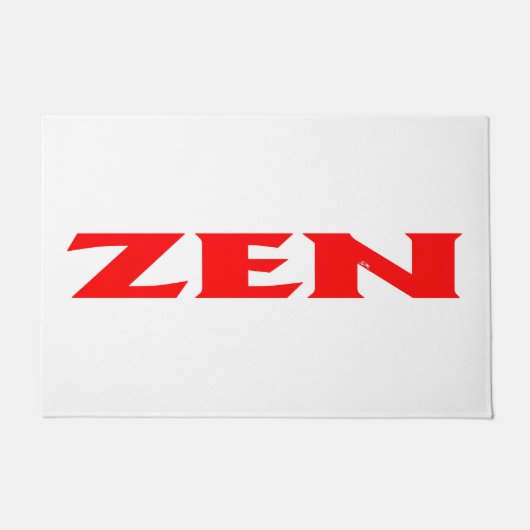Zen rood wit deurmat (Voorkant)