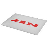 Zen rood wit glas snijplank (Hoek)