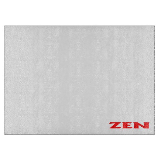 Zen rood wit glas snijplank (Voorkant)