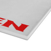 Zen rood wit glas snijplank (Hoek)