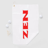 Zen rood wit golfhanddoek (Insitu)