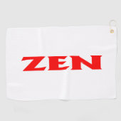 Zen rood wit golfhanddoek (Horizontaal)