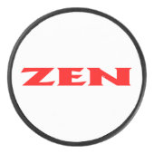 Zen rood wit hockey puck (Voorkant)
